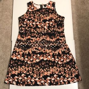 Short Sleeve Floral Worthington Woman Dress (0X)